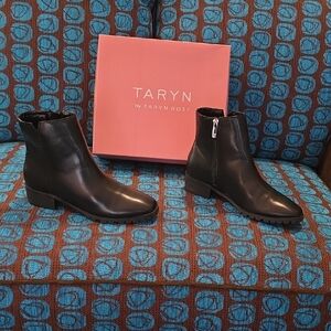 Taryn Rose Black Ankle Booties Elegant Design